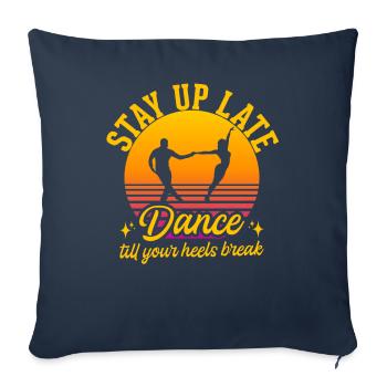 Dance Training Ballroom Couple Dance - Sofa pillowcase 17,3'' x 17,3'' (45 x 45 cm) - navy - Front