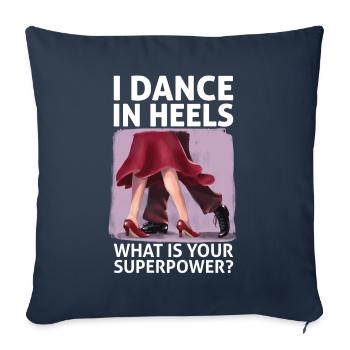 Dance Training Ballroom Couple Dance - Sofa pillowcase 17,3'' x 17,3'' (45 x 45 cm) - navy - Front