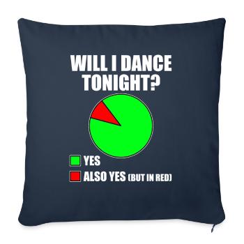 Danse Slogan Ballroom Couple Dance Dance Floor - Housse de coussin décorative 45 x 45 cm - bleu marine - Devant