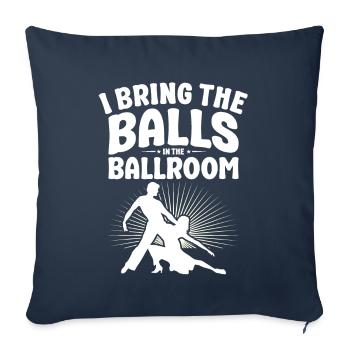 Danse Slogan Ballroom Couple Dance Dance Floor - Housse de coussin décorative 45 x 45 cm - bleu marine - Devant