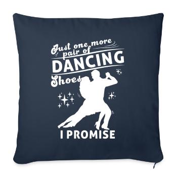 Danse Slogan Ballroom Couple Dance Dance Floor - Housse de coussin décorative 45 x 45 cm - bleu marine - Devant