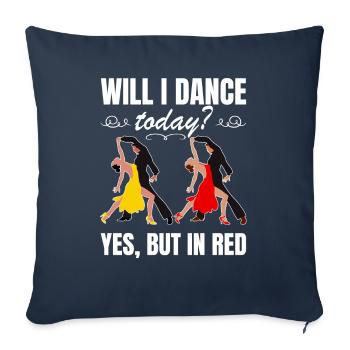 Danse Slogan Ballroom Couple Dance Dance Floor - Housse de coussin décorative 45 x 45 cm - bleu marine - Devant