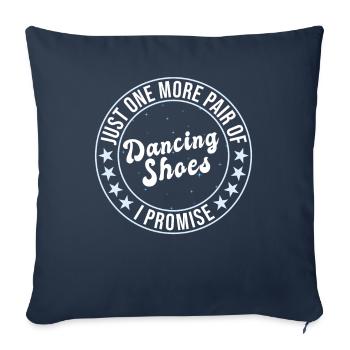 Danse Slogan Ballroom Couple Dance Dance Floor - Housse de coussin décorative 45 x 45 cm - bleu marine - Devant