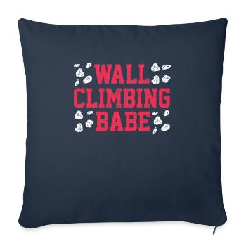 Grimpeurs muraux, grimpeurs de murs - Housse de coussin décorative 45 x 45 cm - bleu marine - Devant