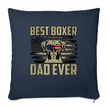 Best Boxer Dad Ever - Sofa pillowcase 17,3'' x 17,3'' (45 x 45 cm) - navy - Front