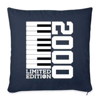 PIANO 26E ANNIVERSAIRE PIANO ÉDITION LIMITÉE 2000 - Housse de coussin décorative 45 x 45 cm - bleu marine - Devant