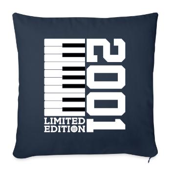 PIANO 25E ANNIVERSAIRE PIANO ÉDITION LIMITÉE 2001 - Housse de coussin décorative 45 x 45 cm - bleu marine - Devant