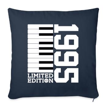 PIANO 31E ANNIVERSAIRE PIANO ÉDITION LIMITÉE 1995 - Housse de coussin décorative 45 x 45 cm - bleu marine - Devant