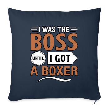 I was the Chief until I got a Boxer - Sofa pillowcase 17,3'' x 17,3'' (45 x 45 cm) - navy - Front