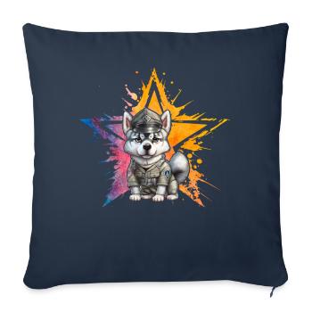 Husky - Sofa pillowcase 17,3'' x 17,3'' (45 x 45 cm) - navy - Front