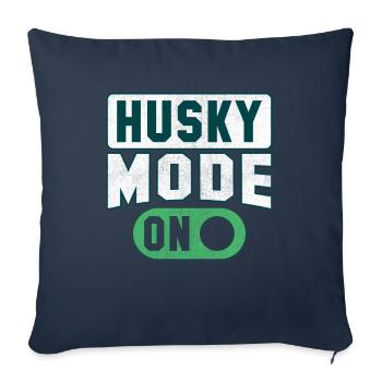 Husky mode on - Sofa pillowcase 17,3'' x 17,3'' (45 x 45 cm) - navy - Front