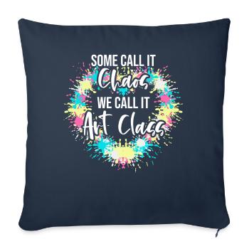 Art Teacher Funny Saying Art Course Art Class - Sofa pillowcase 17,3'' x 17,3'' (45 x 45 cm) - navy - Front