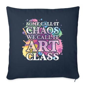 Art Teacher Funny Saying Art Course Art Class - Sofa pillowcase 17,3'' x 17,3'' (45 x 45 cm) - navy - Front