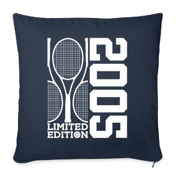 ÉDITION LIMITÉE 2005 TENNIS 21E ANNIVERSAIRE - Housse de coussin décorative 45 x 45 cm - bleu marine - Devant