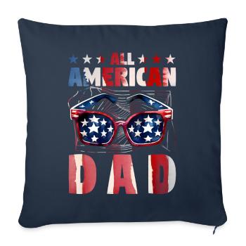 All American Dad - Sofa pillowcase 17,3'' x 17,3'' (45 x 45 cm) - navy - Front