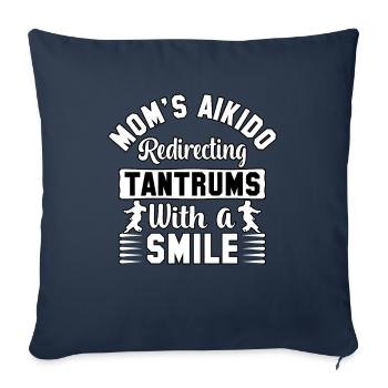Mom's Aikido redirecting tantrums with a smile - Sofa pillowcase 17,3'' x 17,3'' (45 x 45 cm) - navy - Front