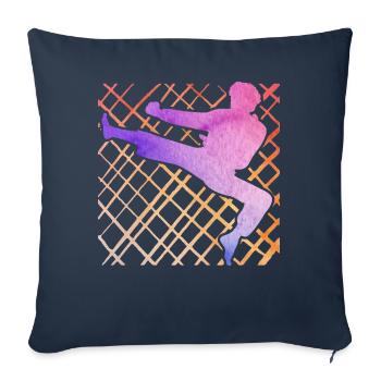 Taekwondo - Sofa pillowcase 17,3'' x 17,3'' (45 x 45 cm) - navy - Front