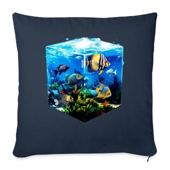 Angelfish - Sofa pillowcase 17,3'' x 17,3'' (45 x 45 cm) - navy - Front
