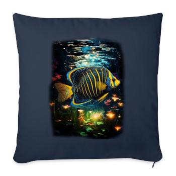 Angelfish - Sofa pillowcase 17,3'' x 17,3'' (45 x 45 cm) - navy - Front