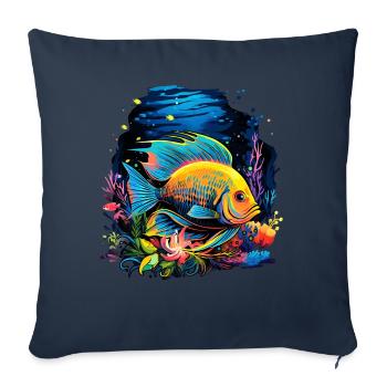 Angelfish - Sofa pillowcase 17,3'' x 17,3'' (45 x 45 cm) - navy - Front