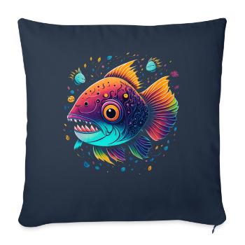 Angelfish - Sofa pillowcase 17,3'' x 17,3'' (45 x 45 cm) - navy - Front