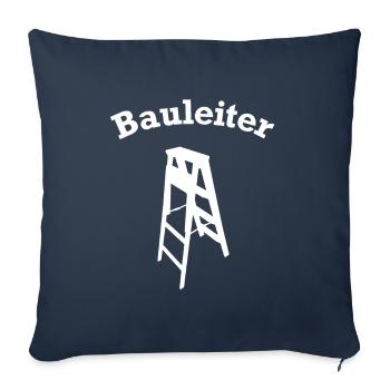 Site Manager Stepladder Construction Site Construction Site Manager - Sofa pillowcase 17,3'' x 17,3'' (45 x 45 cm) - navy - Front