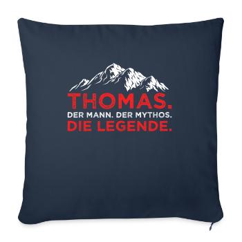 Thomas Mann Mythos Legende - Sofakissenbezug 45 x 45 cm - Navy - Vorne