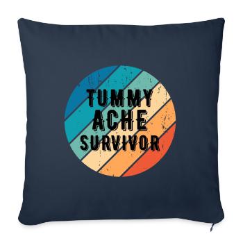 Tummy Ache Survivor Vintage Sunset - Sofa pillowcase 17,3'' x 17,3'' (45 x 45 cm) - navy - Front