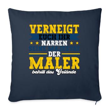 Maler - Sofakissenbezug 45 x 45 cm - Navy - Vorne