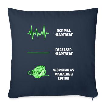 Manager Accounts Professional Worker - Sofa pillowcase 17,3'' x 17,3'' (45 x 45 cm) - navy - Front