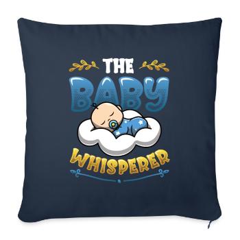 The Baby Whisperer Nanny Childminder Babysitter - Sofa pillowcase 17,3'' x 17,3'' (45 x 45 cm) - navy - Front