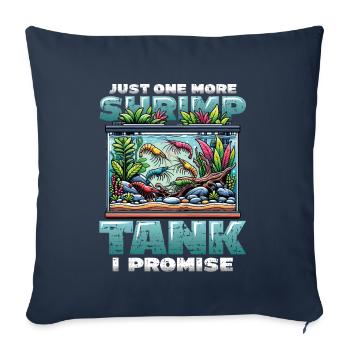 Garnelen Züchter Garnelen Aquarium - Sofakissenbezug 45 x 45 cm - Navy - Vorne