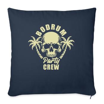 Bodrum Party Crew - it's escalating anyway - Sofa pillowcase 17,3'' x 17,3'' (45 x 45 cm) - navy - Front
