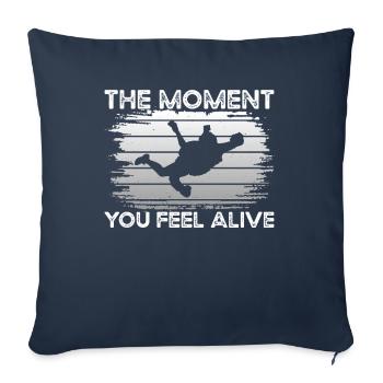 Parachute Feel Alive - Housse de coussin décorative 45 x 45 cm - bleu marine - Devant