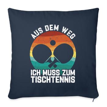 Out of the Way Table Tennis - Sofa pillowcase 17,3'' x 17,3'' (45 x 45 cm) - navy - Front