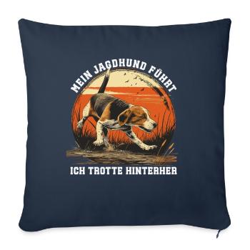 Jäger Geschenk Jagdschein Bestanden Lustiger - Sofakissenbezug 45 x 45 cm - Navy - Vorne
