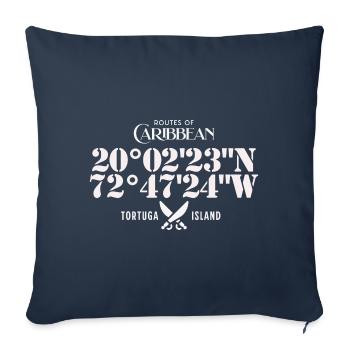 Insel Tortuga - Sofakissenbezug 45 x 45 cm - Navy - Vorne