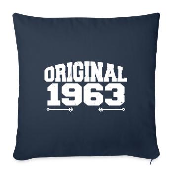 Original 1963 | Geburtstagsgeschenk 1963 - Sofakissenbezug 45 x 45 cm - Navy - Vorne