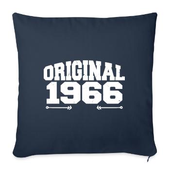Original 1966 | Birthday Gift 1966 - Sofa pillowcase 17,3'' x 17,3'' (45 x 45 cm) - navy - Front
