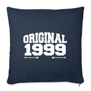 Original 1999 | Cadeau d’anniversaire 1999 - Housse de coussin décorative 45 x 45 cm - bleu marine - Devant