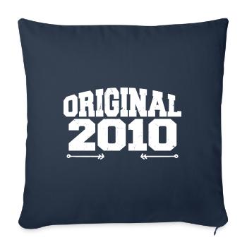 Original 2010 | Birthday Gift 2010 - Sofa pillowcase 17,3'' x 17,3'' (45 x 45 cm) - navy - Front