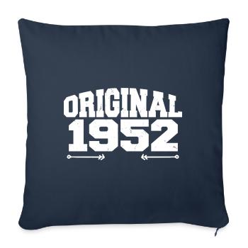 Original 1952 | Birthday Gift 1952 - Sofa pillowcase 17,3'' x 17,3'' (45 x 45 cm) - navy - Front