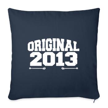Original 2013 | Cadeau d’anniversaire 2013 - Housse de coussin décorative 45 x 45 cm - bleu marine - Devant