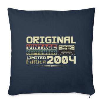 2004 - The Legends were born in September 2004 - Sofa pillowcase 17,3'' x 17,3'' (45 x 45 cm) - navy - Front