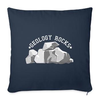 Geologist - Sofa pillowcase 17,3'' x 17,3'' (45 x 45 cm) - navy - Front