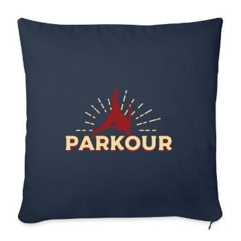 Parkour - Sofakissenbezug 45 x 45 cm - Navy - Vorne
