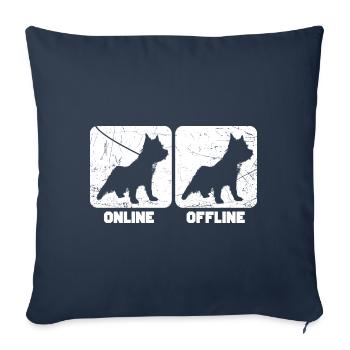 Cairn Terrier - Sofakissenbezug 45 x 45 cm - Navy - Vorne