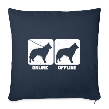 Belgian Tervuren - Sofa pillowcase 17,3'' x 17,3'' (45 x 45 cm) - navy - Front