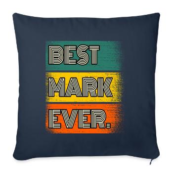 Mark Name Gift Quote Funny - Sofa pillowcase 17,3'' x 17,3'' (45 x 45 cm) - navy - Front