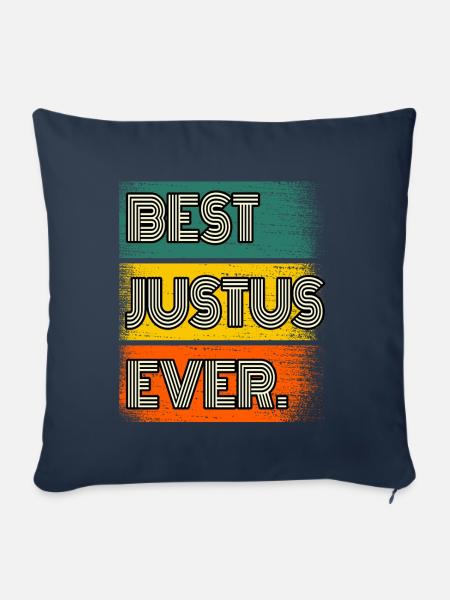 Justus Name Geschenk Spruch Lustig - Sofakissenbezug 45 x 45 cm - Navy